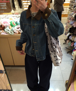 コーデュロイデニムジャケット MID DENIM