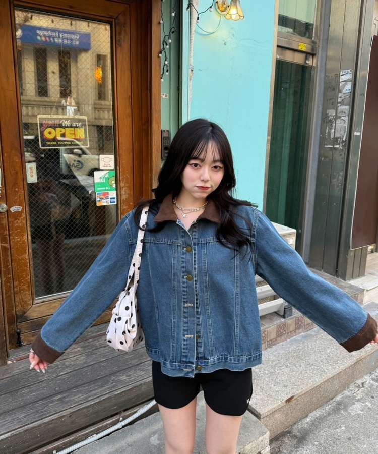 コーデュロイデニムジャケット MID DENIM