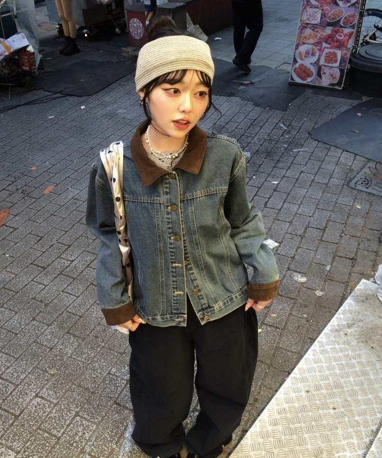 コーデュロイデニムジャケット MID DENIM