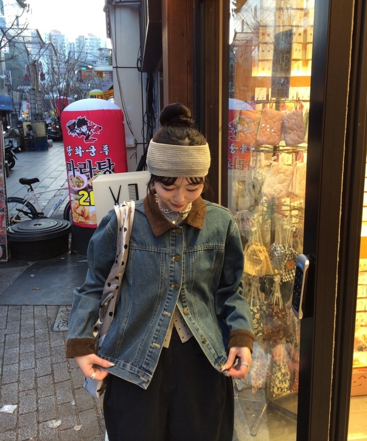 コーデュロイデニムジャケット MID DENIM