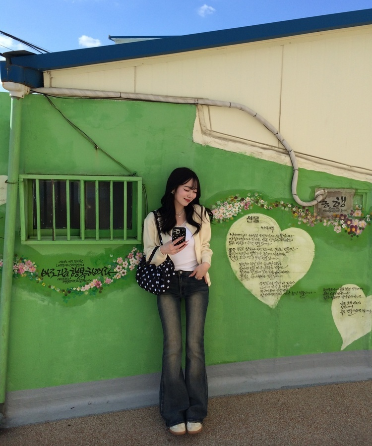 【마법팬츠/골반보정】기장별 워싱 부츠컷 데님 팬츠 빈티지진청