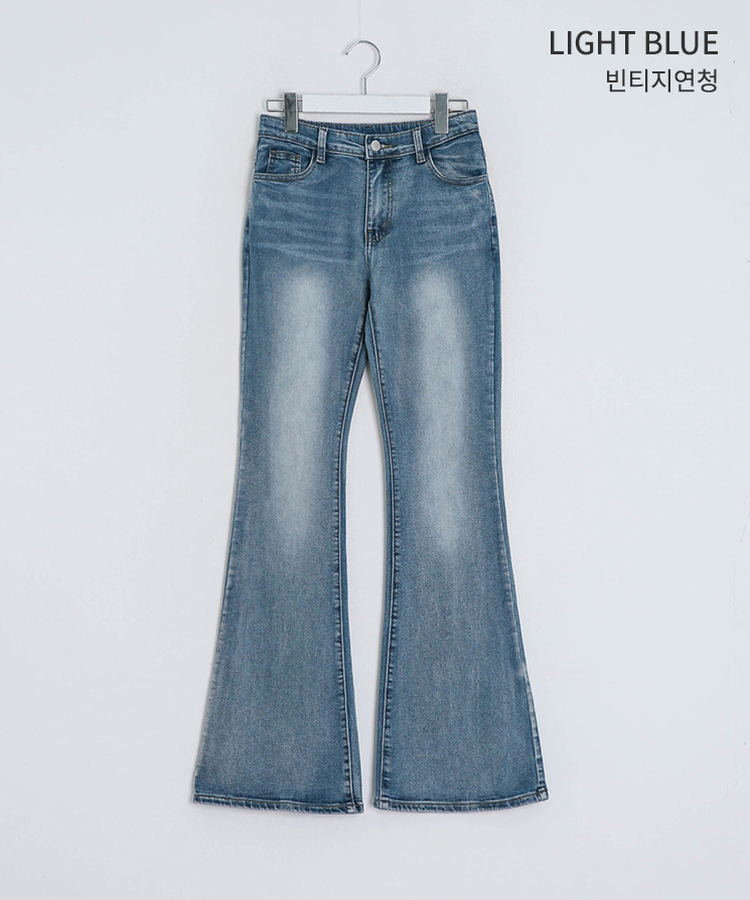 【마법팬츠/골반보정】기장별 워싱 부츠컷 데님 팬츠