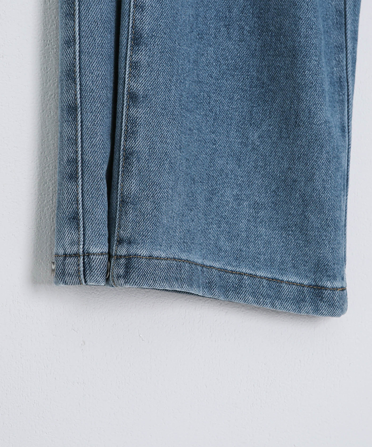 【기장별/완벽비율】사이드 핀턱 와이드 데님 팬츠