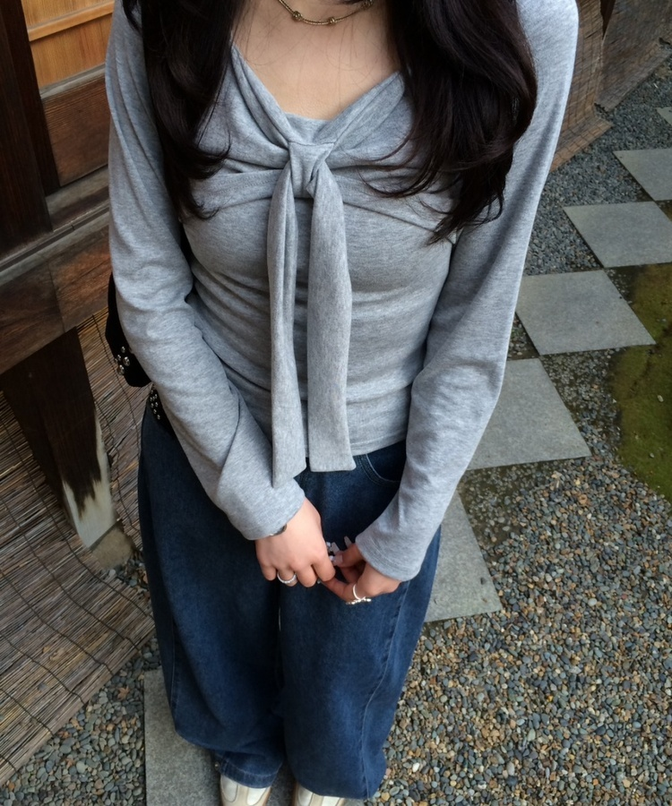 【기장별/완벽비율】사이드 핀턱 와이드 데님 팬츠 중청