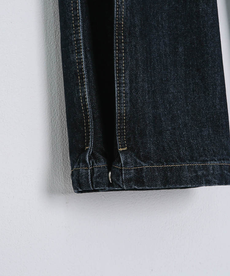 【BEST/벌룬핏2탄!】사이드 절개 비조 와이드 데님 팬츠