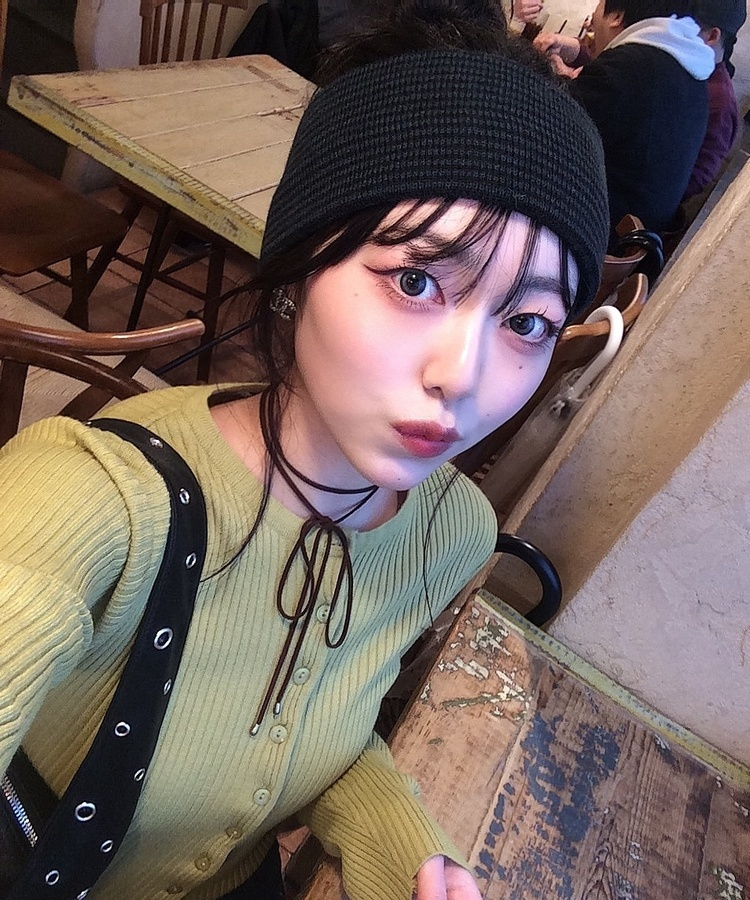 와이드 리브 헤어밴드 청록