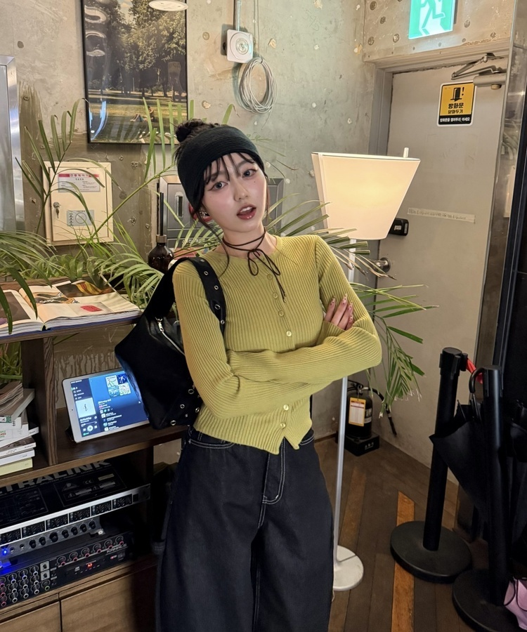 와이드 리브 헤어밴드 청록