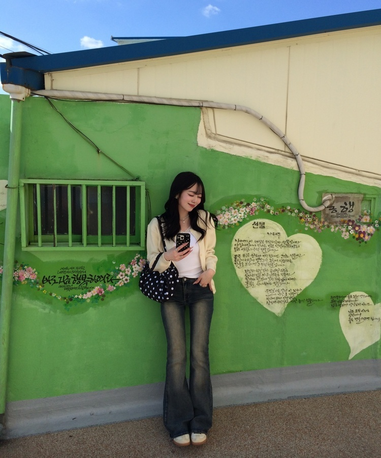 베이직 라운드 가디건 스노우베이지