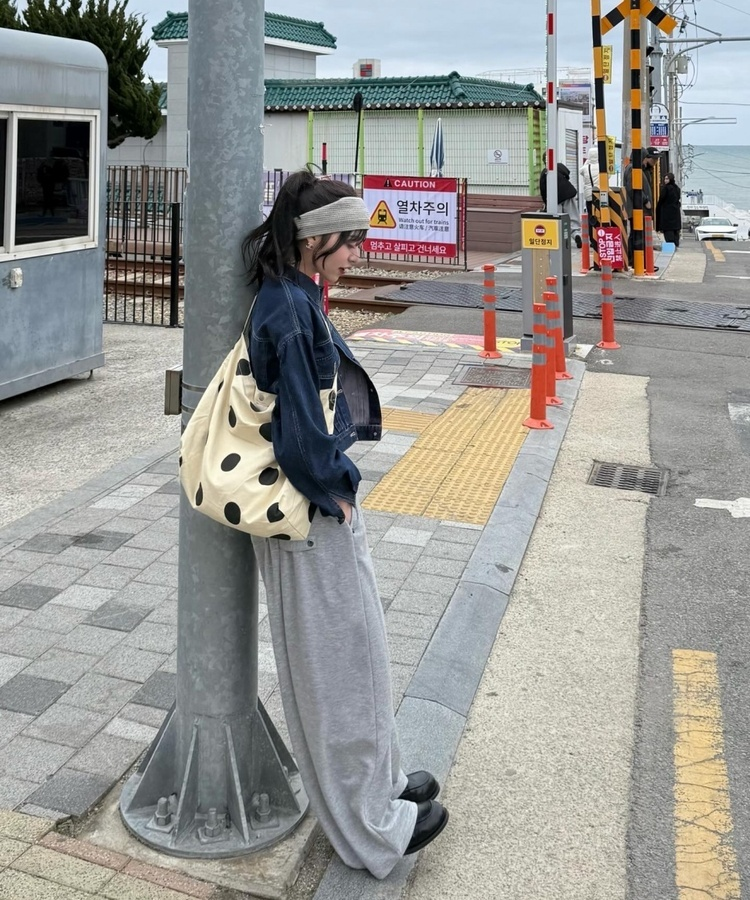 베이직 데님 재킷 진청