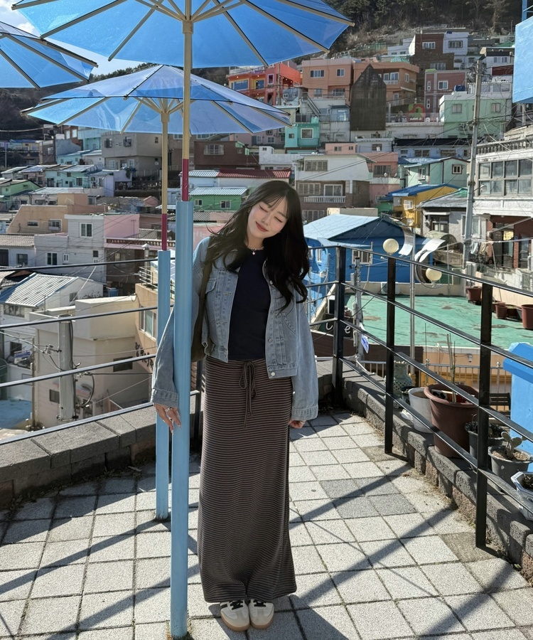 베이직 데님 재킷 연청