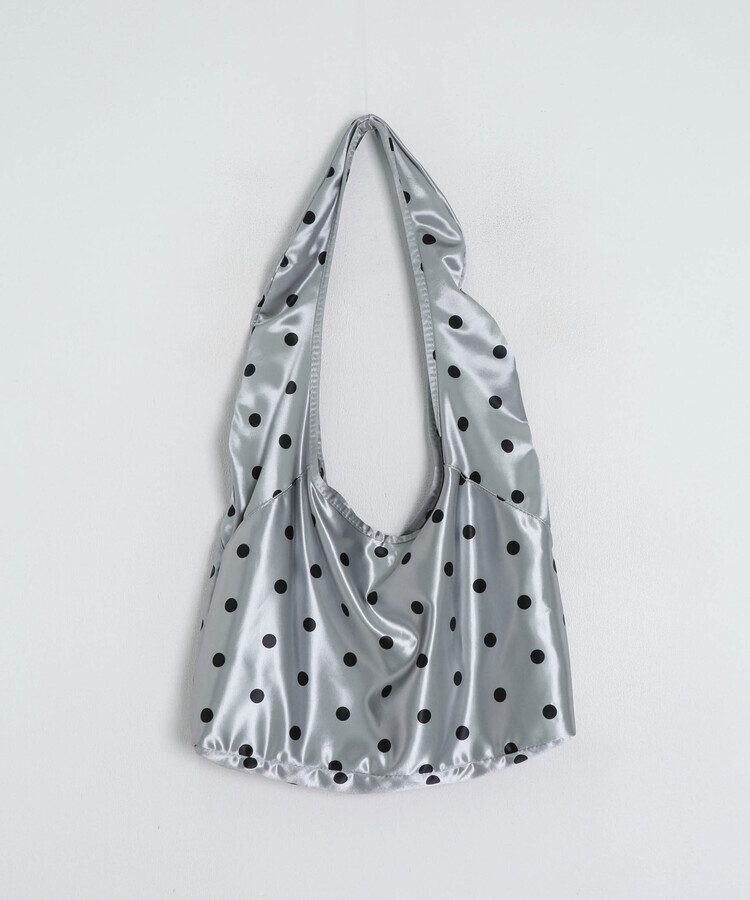 도트 나일론 숄더백