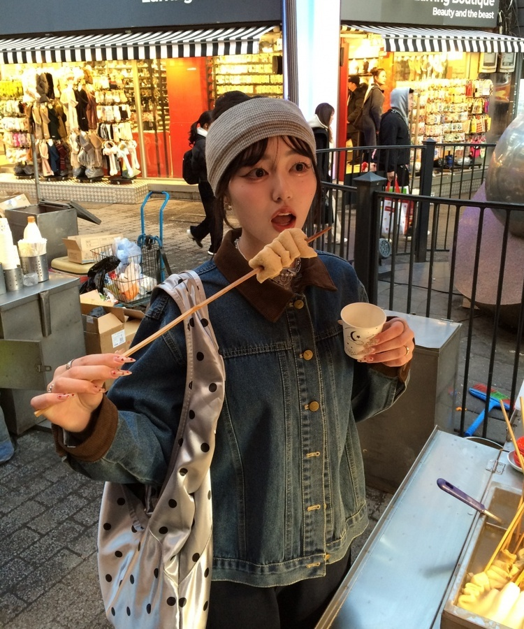 도트 나일론 숄더백 실버