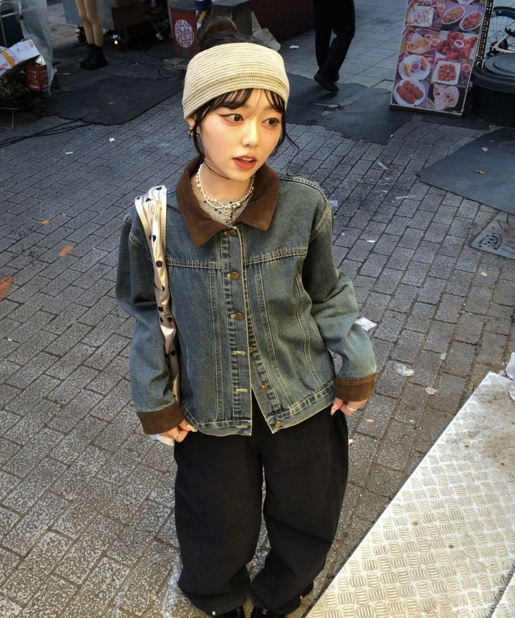 도트 나일론 숄더백 실버