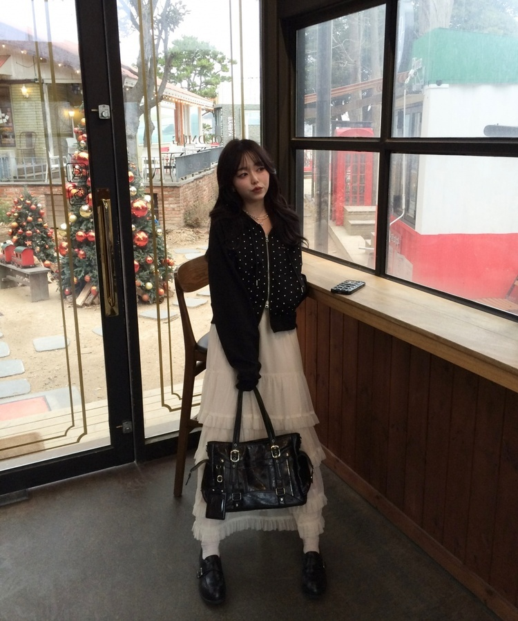 아일렛 숄더백 블랙