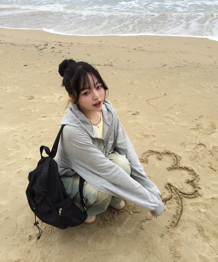 스트링 셔링 백팩 블랙