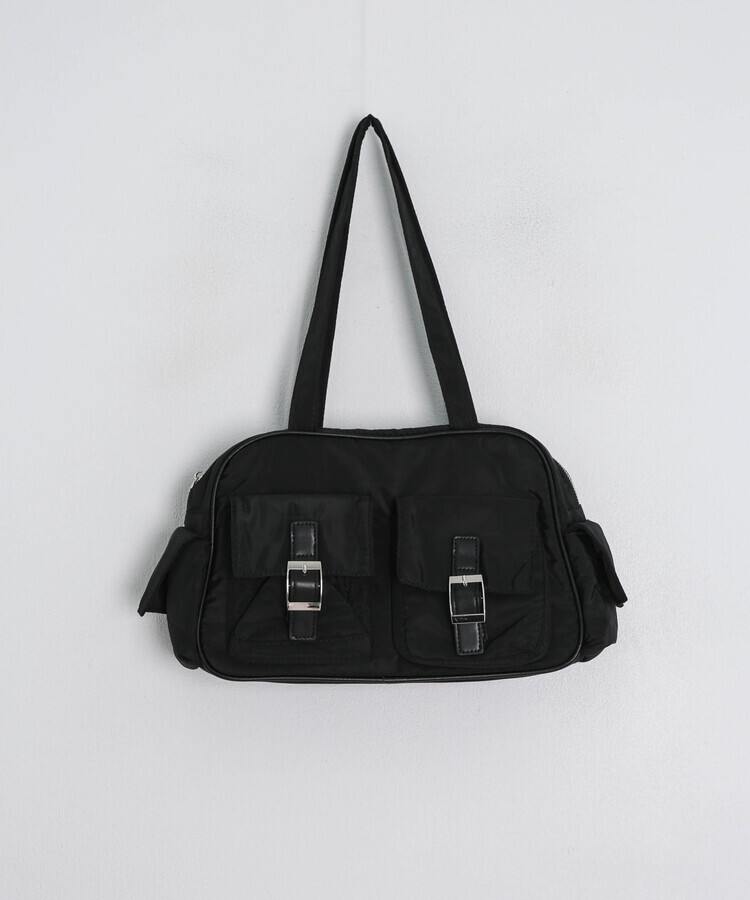 더블 포켓 숄더백