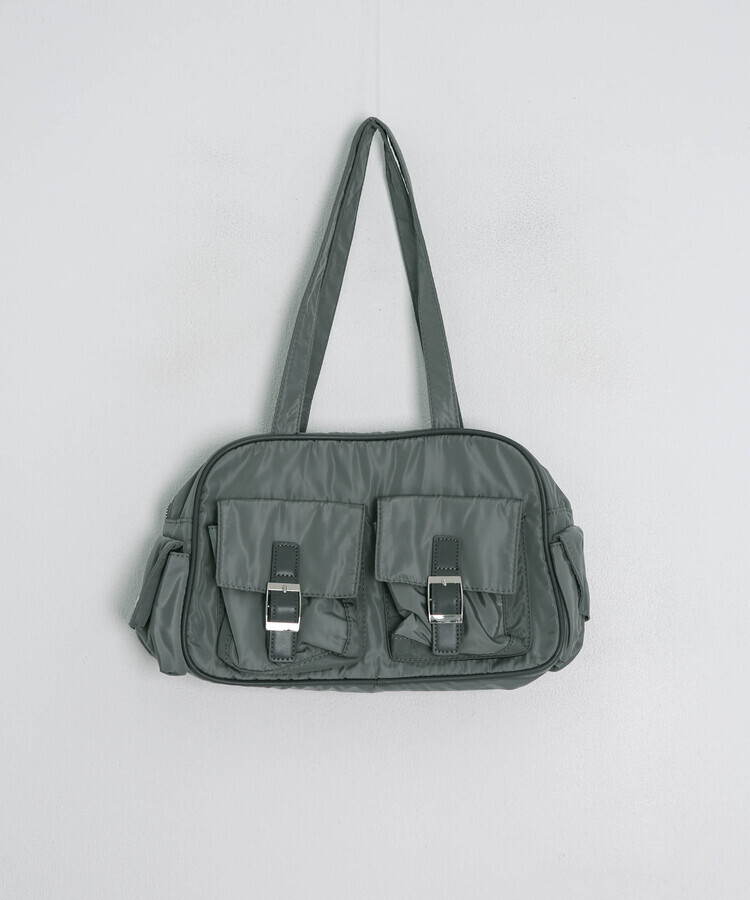 더블 포켓 숄더백