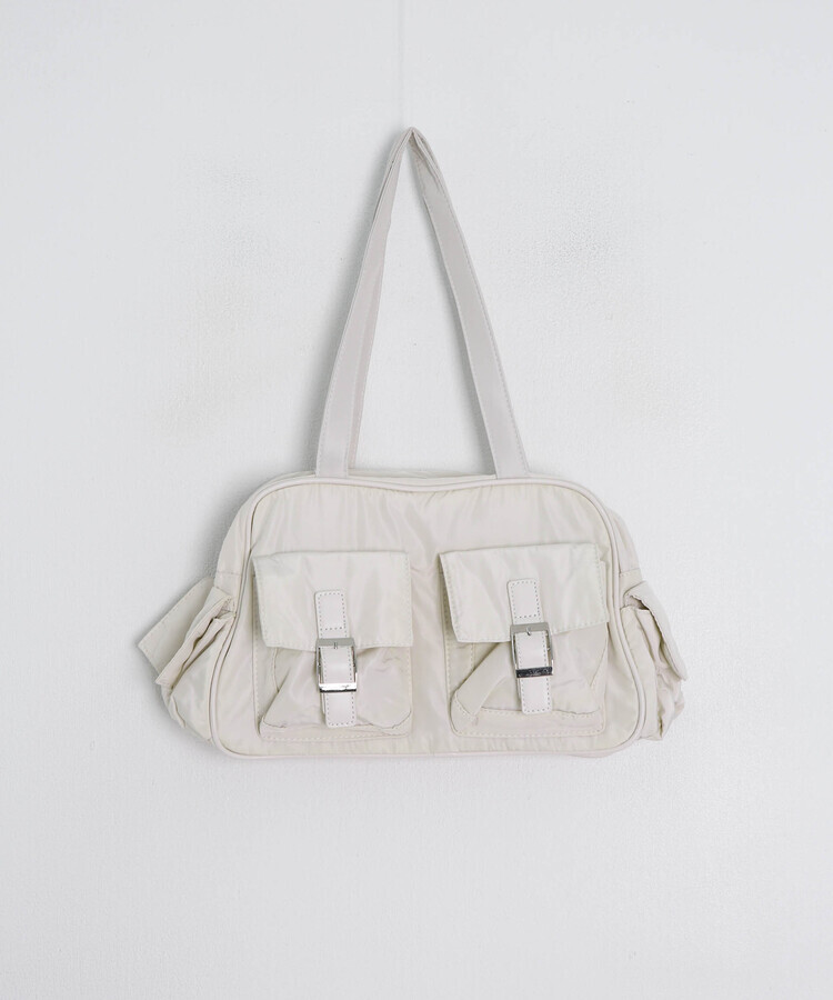더블 포켓 숄더백