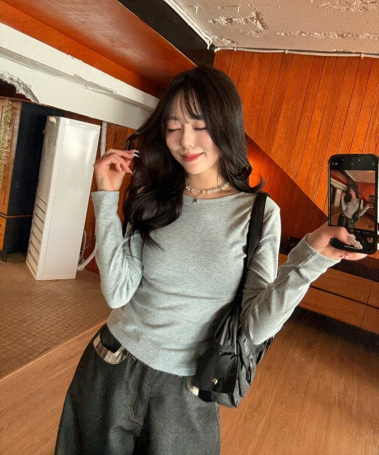 더블 포켓 숄더백 블랙