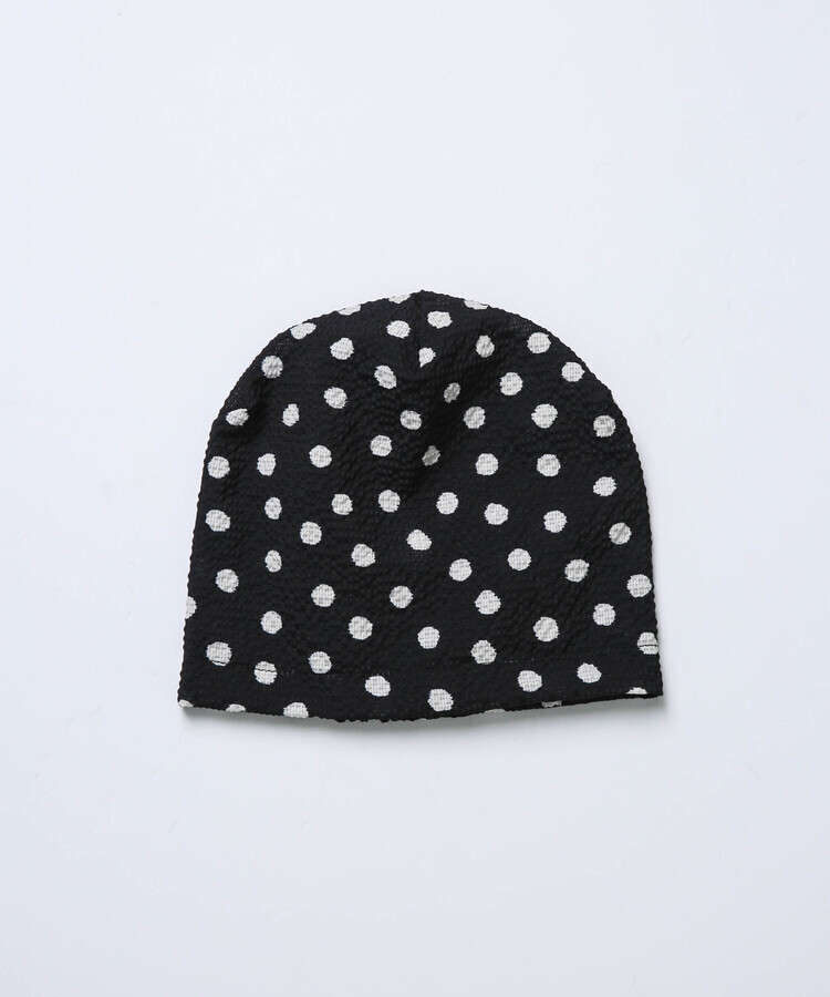 도트 패턴 비니