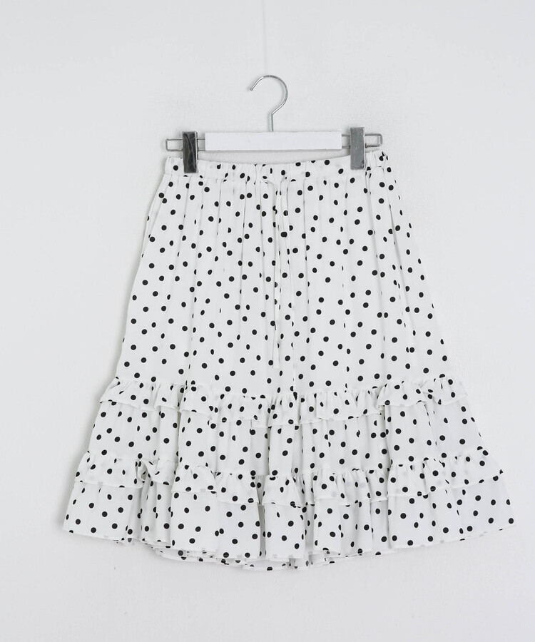 도트 프릴 스커트