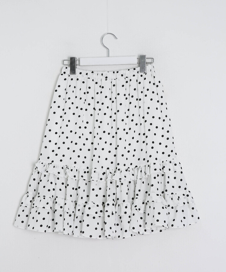 도트 프릴 스커트