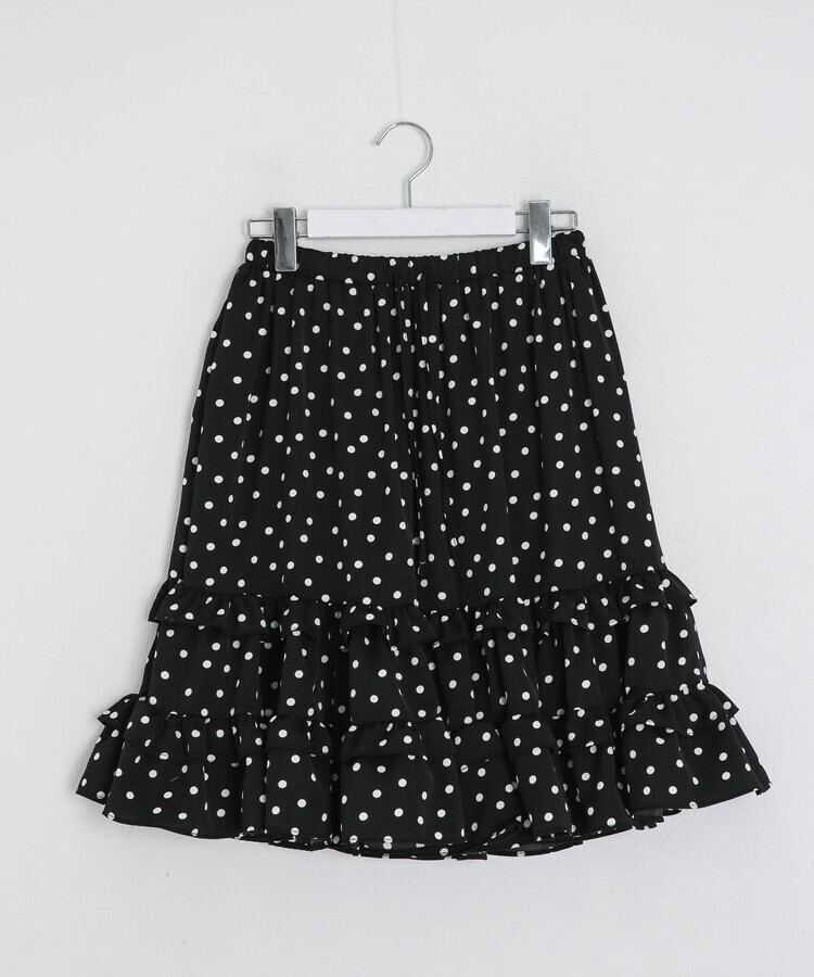 도트 프릴 스커트