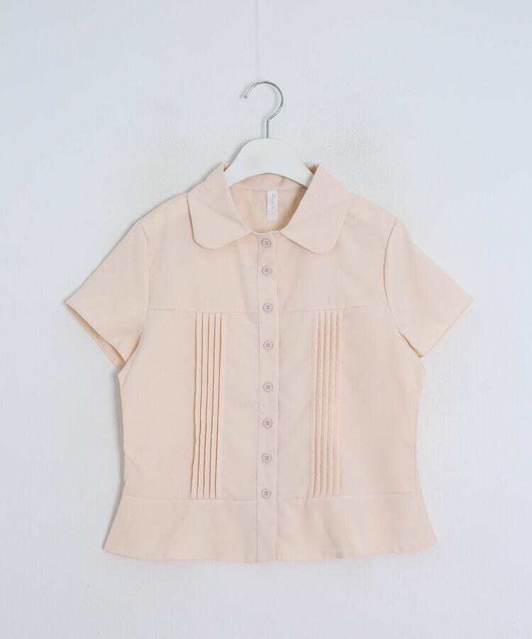 ギャザースリム半袖シャツ