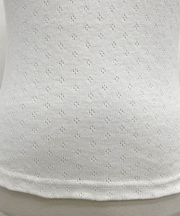 レースリボンパンチングTシャツ