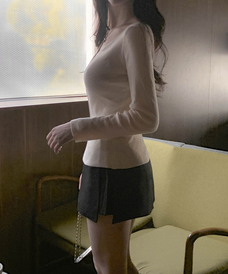 Vボタンカーディガン(5color) IVORY