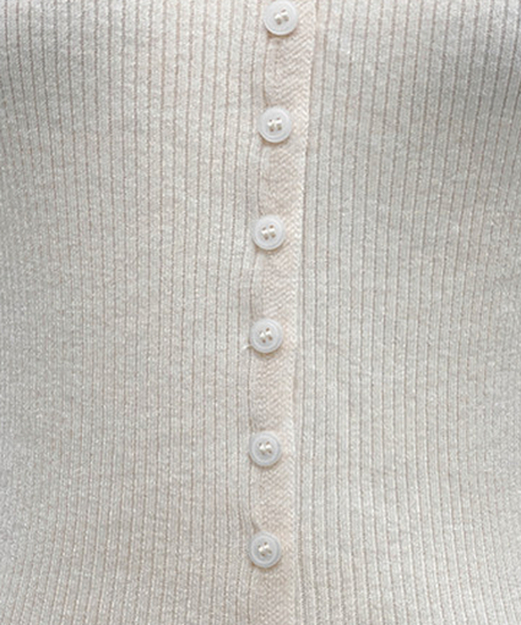 Vボタンカーディガン(5color)