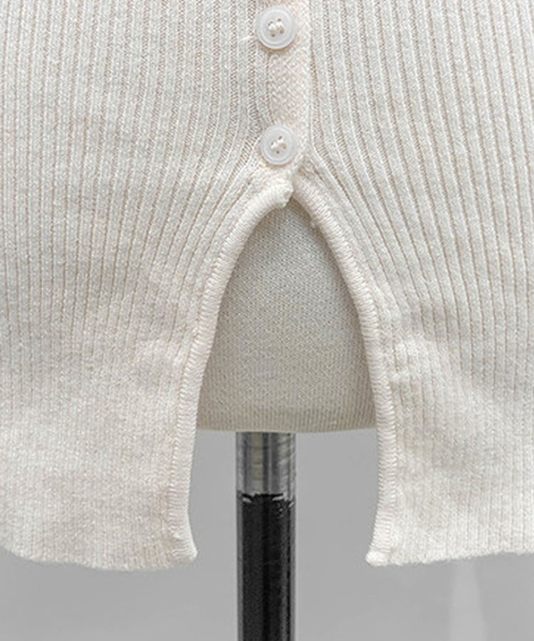 Vボタンカーディガン(5color)