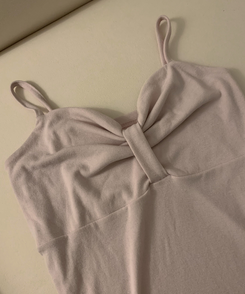 リボンシャーリングキャミソール(6color)