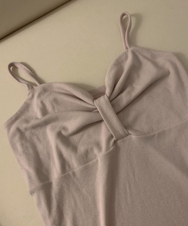 リボンシャーリングキャミソール(6color)