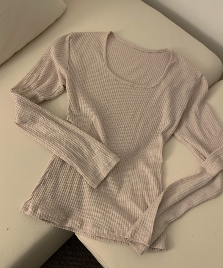 スクエアネックロングスリーブTシャツ(5color)