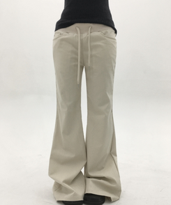 ワイドブーツカットパンツ LIGHT BEIGE