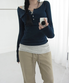 ワイドブーツカットパンツ KHAKI