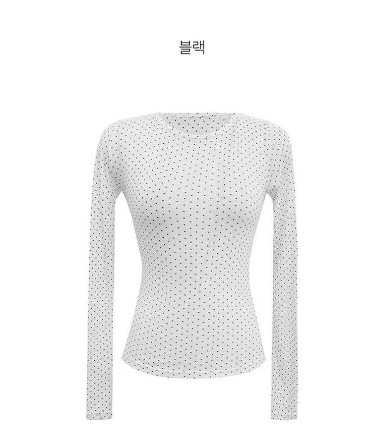 【SET】ドットストリングレイヤードTシャツ