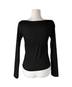 ドットボートネック長袖Tシャツ