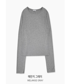 ベーシックデイリースリム無地長袖Tシャツ(5color)