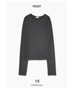 ベーシックデイリースリム無地長袖Tシャツ(5color)