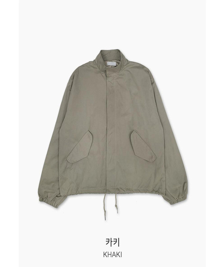 ハイネックハーフミリタリージャケット