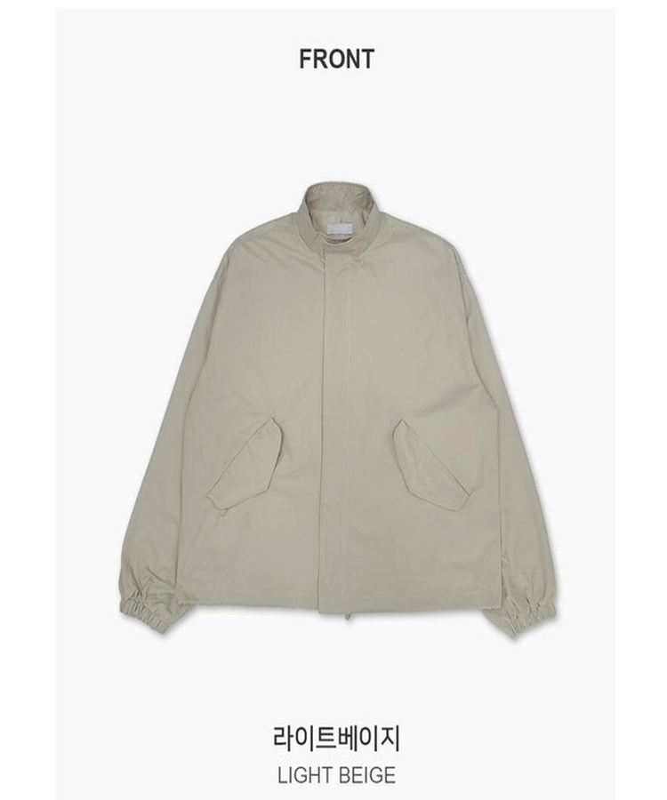 ハイネックハーフミリタリージャケット