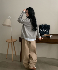 베리온 스트라이프 랩버튼 펜던트 오버핏 셔츠 남방 3color 소라