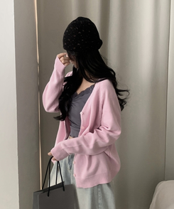 로제 레이스 꽃 셔링 슬리브리스 나시 차콜