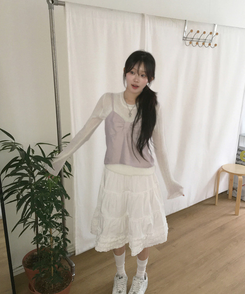 ガーリーフリルスカート IVORY