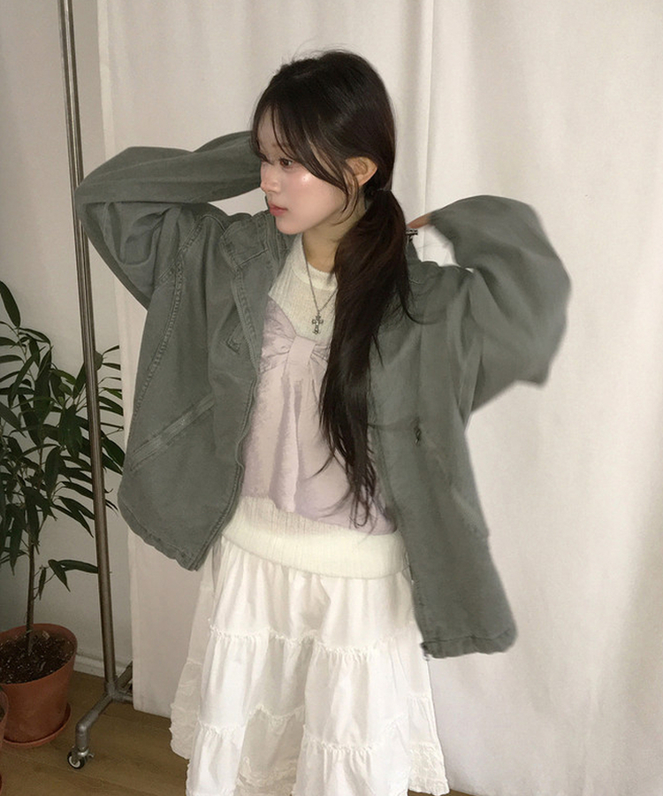 ガーリーフリルスカート IVORY