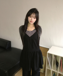 Y2Kビンテージスタッズワイドパンツ BLACK