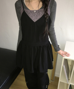 Y2Kビンテージスタッズワイドパンツ BLACK