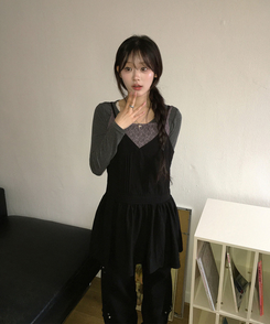 Y2Kビンテージスタッズワイドパンツ BLACK